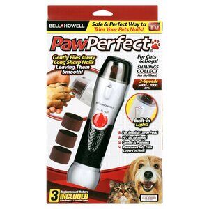 Bell + Howell Paw Perfect Cat Dog Kitty Puppy Pet Nail Trimmer Filer Groomer